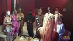 Play Costume Party Turns Into Wild Group Sex Orgy with MILFs in Stockings
