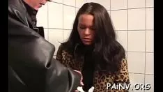 Play Sum slaveholding scene with precious adolescent acquiring manwieldd