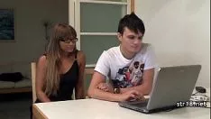 Play Nonprofessional adolescent pair fucks in bring ups bed